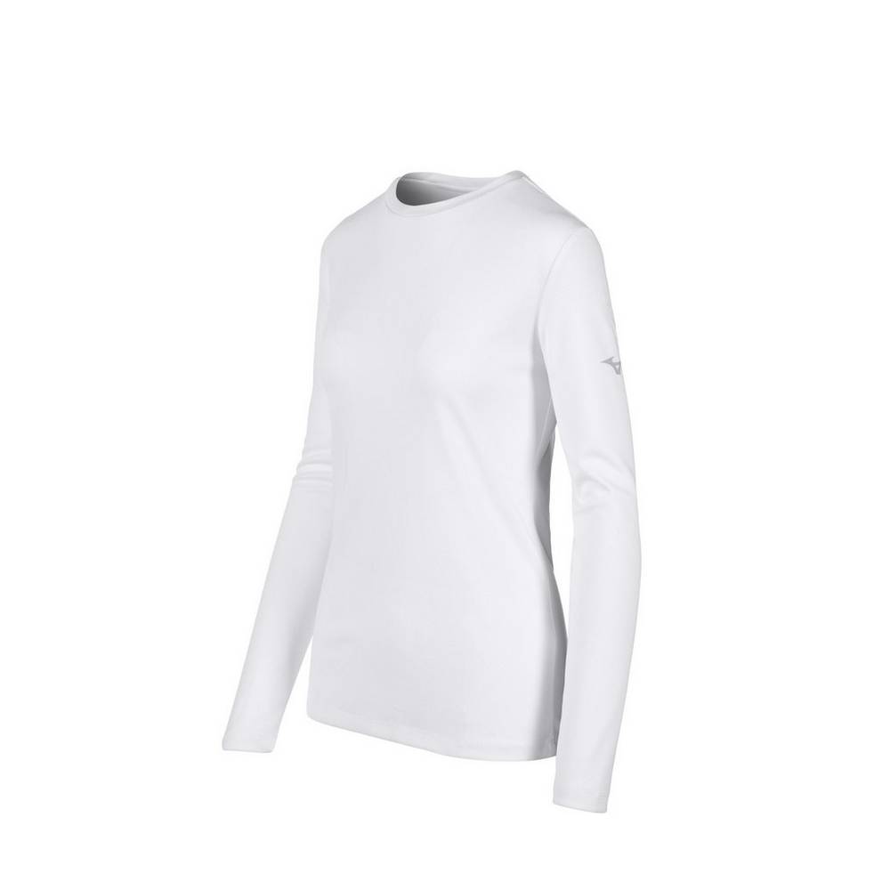 Camisetas Mizuno Long Sleeve Mujer Blancas España LPFC-43872